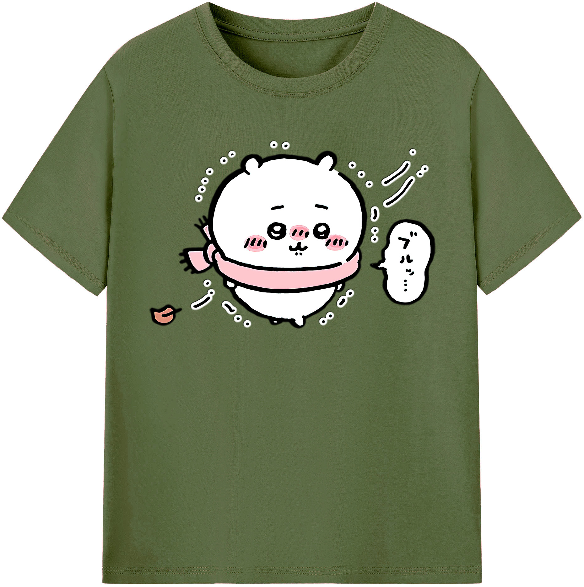 （画像用） ちいかわ ちいかわ Chii-kawa chiikawa 綿100％半袖Tシャツ（フロントプリント）
